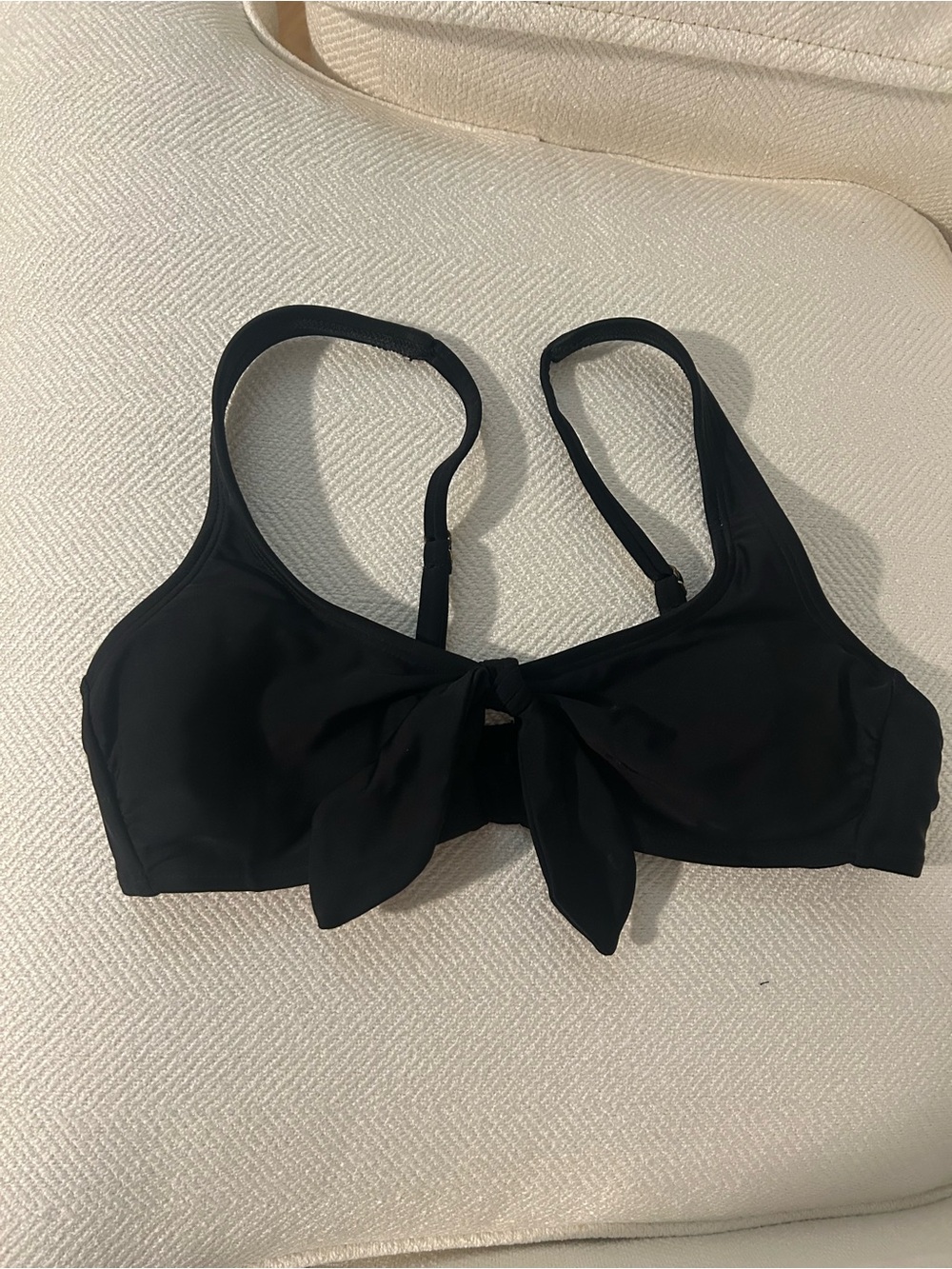 Xhilaration Black Knot Front Bikini Top